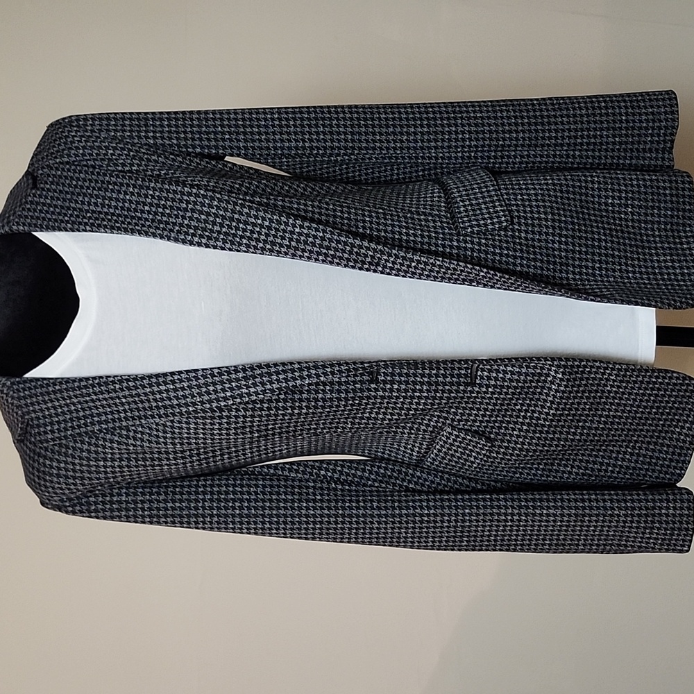Suzy Shier Stretch Houndstooth Fitted Blazer Women’s XS